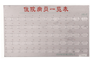不銹鋼病員一覽表C101、C103